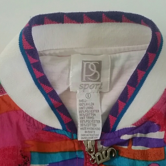 Funky Windbreaker Bright Magenta Tropical coat - Picture 5 of 5